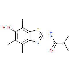 Propanamide,N-(6-hydroxy-4,5,7-trimethyl-2-benzothiazolyl)-2-methyl-结构式