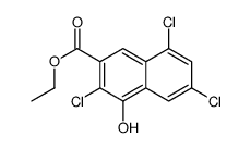 Ethyl 3,6,8-trichloro-4-hydroxy-2-naphthoate Structure