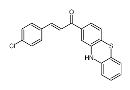 3-(4-chlorophenyl)-1-(10H-phenothiazin-2-yl)prop-2-en-1-one Structure