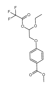 methyl 4-(2-ethoxy-2-(2,2,2-trifluoroacetoxy)ethoxy)benzoate结构式