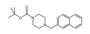 tert-butyl 4-(naphthalen-2-ylmethyl)piperazine-1-carboxylate结构式