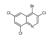 4-bromo-3,6,8-trichloroquinoline structure