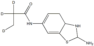(+)-2-Amino-6-propionamido-d3-tetrahydrobenzothiazole Structure