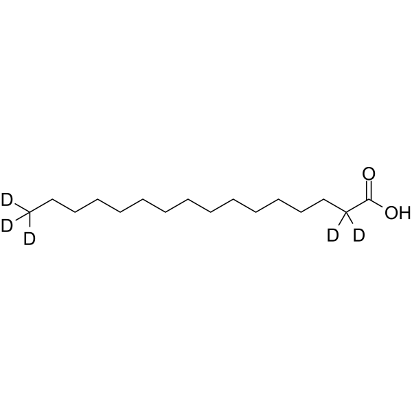 Palmitic acid-d5 Structure
