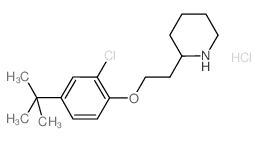 2-{2-[4-(tert-Butyl)-2-chlorophenoxy]-ethyl}piperidine hydrochloride Structure