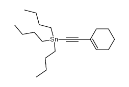 1-cyclohexenyl(tributylstannyl)acetylene Structure