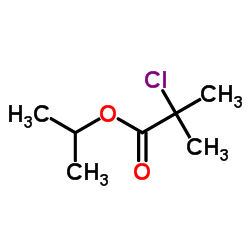 Isopropyl 2-chloro-2-methylpropanoate Structure