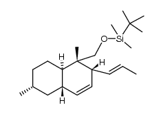 tert-butyl(((1S,2R,4aS,6R,8aR)-1,6-dimethyl-2-((E)-prop-1-en-1-yl)-1,2,4a,5,6,7,8,8a-octahydronaphthalen-1-yl)methoxy)dimethylsilane Structure