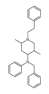 Benzyl-(2,5-dimethyl-1-phenethyl-piperidin-4-yl)-phenyl-amine Structure