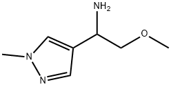 2-methoxy-1-(1-methyl-1h-pyrazol-4-yl)ethan-1-amine结构式