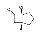 Bicyclo[3.2.0]heptan-6-one,5-chloro-1-methyl-结构式