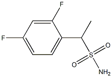 1-(2,4-二氟苯基)乙烷-1-磺酰胺结构式