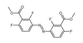 3,3'-dicarbomethoxy-2,2',4,4'-tetrafluoroazobenzene Structure