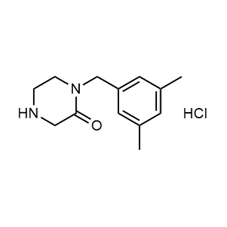 1-(3,5-二甲基苄基)哌嗪-2-酮盐酸盐结构式