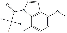 1-Trifluoroacetyl-4-Methoxy-7-Methyl indole Structure