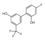 5-fluoro-2-[3-hydroxy-5-(trifluoromethyl)phenyl]phenol结构式