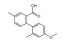 2-(4-methoxy-2-methylphenyl)-5-methylbenzoic acid结构式