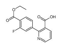 2-(4-ethoxycarbonyl-3-fluorophenyl)pyridine-3-carboxylic acid Structure