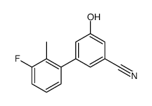 3-(3-fluoro-2-methylphenyl)-5-hydroxybenzonitrile结构式