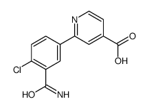 2-(3-carbamoyl-4-chlorophenyl)pyridine-4-carboxylic acid Structure