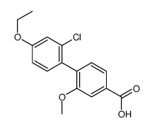 4-(2-chloro-4-ethoxyphenyl)-3-methoxybenzoic acid结构式