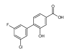 4-(3-chloro-5-fluorophenyl)-3-hydroxybenzoic acid结构式