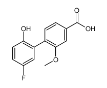 4-(5-fluoro-2-hydroxyphenyl)-3-methoxybenzoic acid结构式