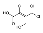 2-CHLORO-3-(DICHLOROMETHYL)-4-HYDROXYBUT-2-ENOICACID结构式