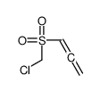 1-(chloromethylsulfonyl)propa-1,2-diene结构式