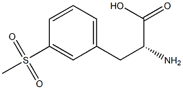 (R)-2-amino-3-(3-(methylsulfonyl)phenyl)propanoic acid structure