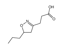 3-(5-propyl-4,5-dihydroisoxazol-3-yl)propanoic acid结构式