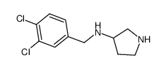 N-(3,4-dichlorobenzyl)pyrrolidin-3-amine结构式