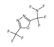 N,N,1,1-tetrafluoro-1-(5-(trifluoromethyl)-1,3,4-oxadiazol-2-yl)methanamine结构式