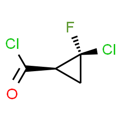 Cyclopropanecarbonyl chloride, 2-chloro-2-fluoro-, trans- (9CI) Structure