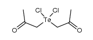 diacetonyl-dichloro-λ4-tellane Structure
