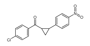 (4-chlorophenyl)(2-(4-nitrophenyl)cyclopropyl)methanone Structure