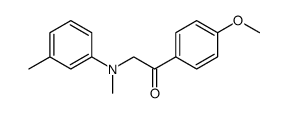 1-(4-methoxyphenyl)-2-(methyl(m-tolyl)amino)ethanone结构式