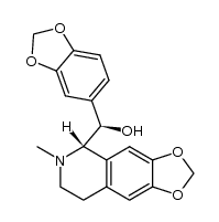 [R-(R*,R*)]-α-1,3-benzodioxol-5-yl-5,6,7,8-tetrahydro-6-methyl-1,3-dioxolo[4,5-g]isoquinoline-5-methanol结构式