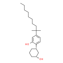 3β-[4-(1,1-Dimethylnonyl)-2-hydroxyphenyl]cyclohexane-1β-ol结构式