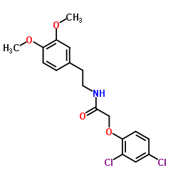 2-(2,4-Dichlorophenoxy)-N-[2-(3,4-dimethoxyphenyl)ethyl]acetamide Structure