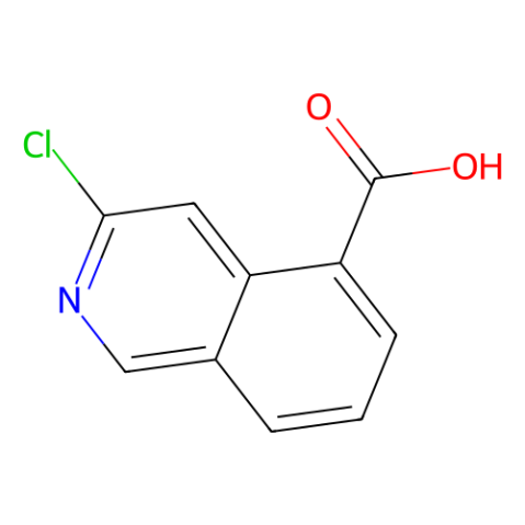 3-Chloro-5-isoquinolinecarboxylic acid结构式