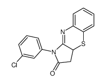 1-(3-chlorophenyl)-3,3a-dihydropyrrolo[3,2-b][1,4]benzothiazin-2-one Structure