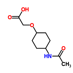 [(4-Acetamidocyclohexyl)oxy]acetic acid结构式