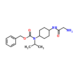Benzyl [4-(glycylamino)cyclohexyl]isopropylcarbamate结构式