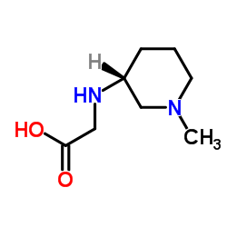 N-[(3R)-1-Methyl-3-piperidinyl]glycine结构式