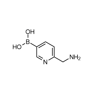 (6-(Aminomethyl)pyridin-3-yl)boronic acid Structure