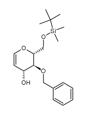 4-O-benzyl-6-O-tert-butyldimethylsilyl-D-(-)-glucal Structure