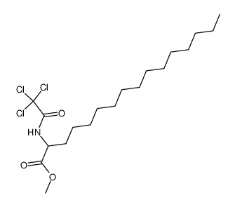 Methyl N-(trichloroacetyl)-2-aminohexadecanoate Structure