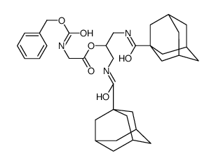 1,3-bis(adamantane-1-carbonylamino)propan-2-yl 2-phenylmethoxycarbonyl aminoacetate Structure