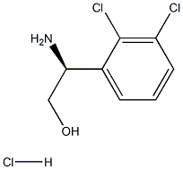 (2S)-2-AMINO-2-(2,3-DICHLOROPHENYL)ETHAN-1-OL HYDROCHLORIDE结构式